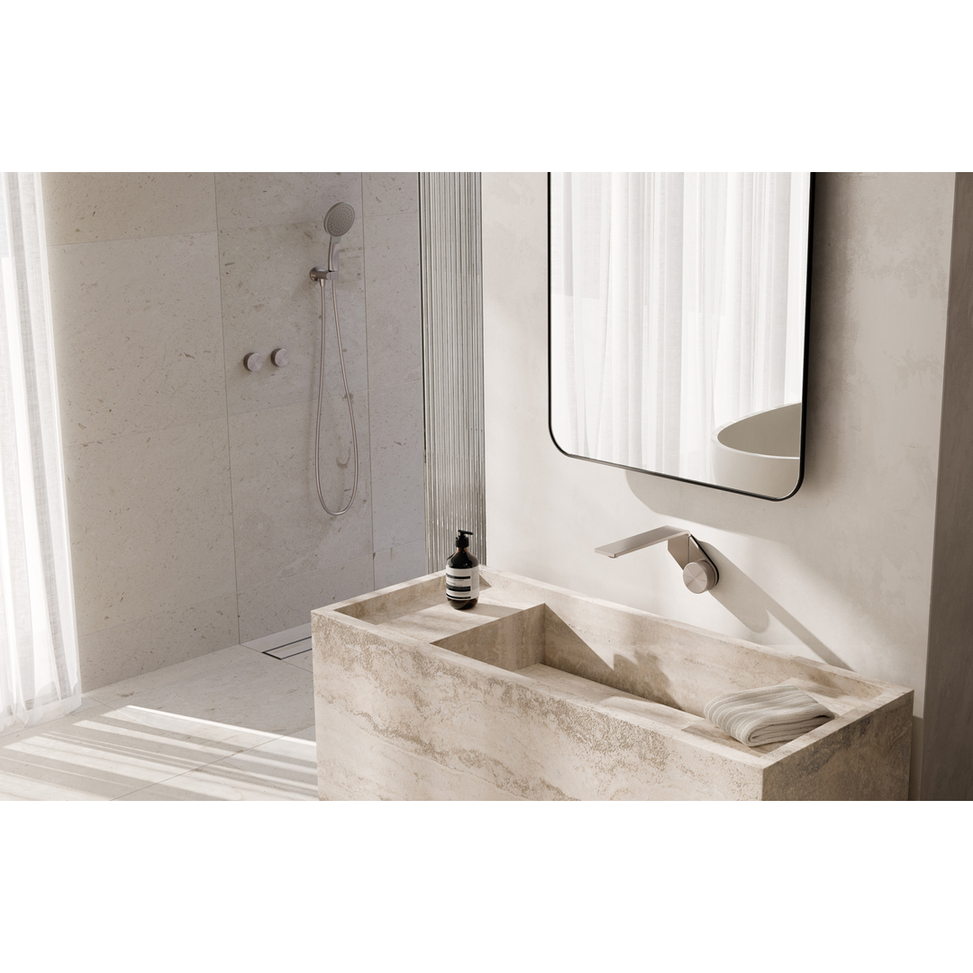 Axia Wall Basin/Bath Phoenix Mixer Set 200mm - Chrome