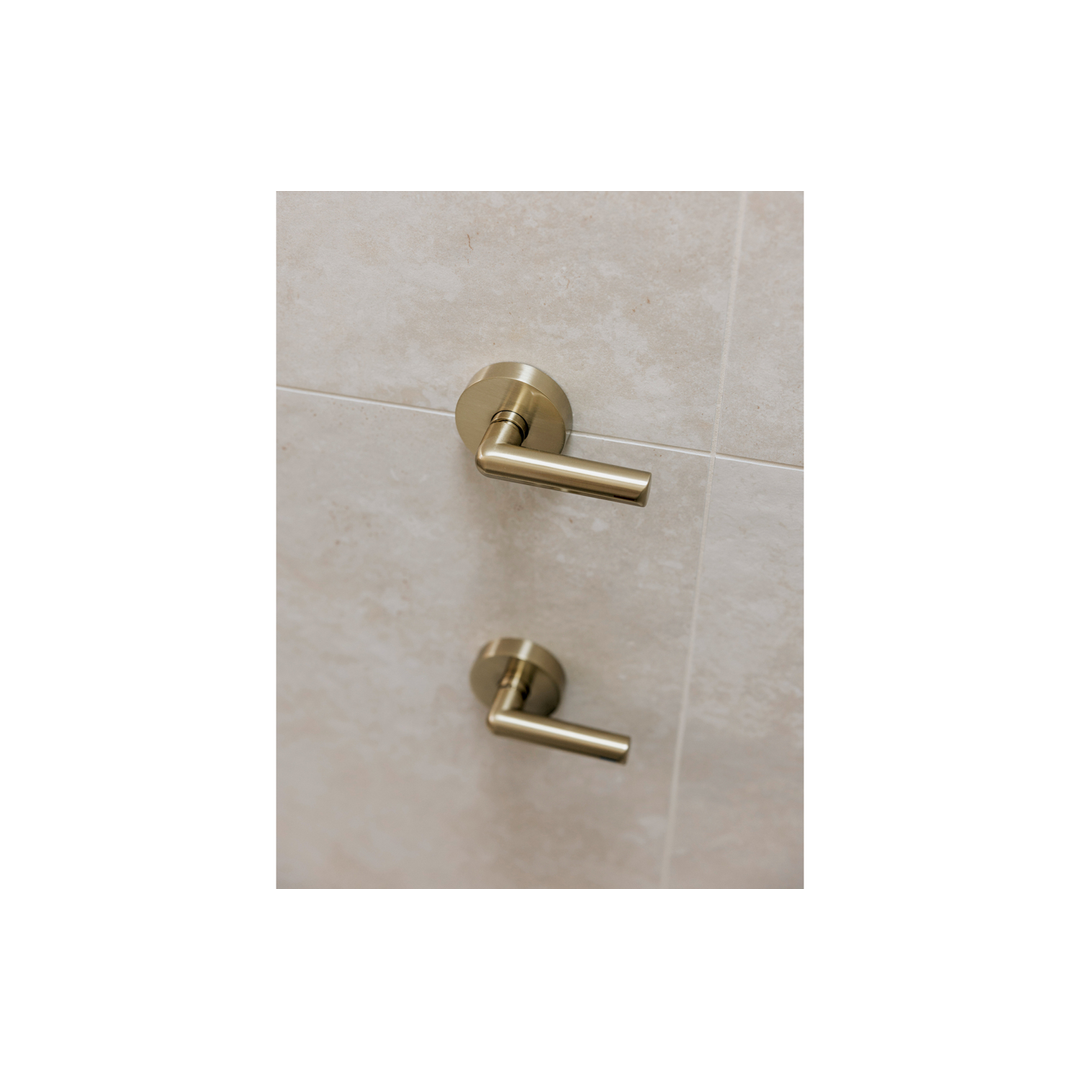 Vivid Slimline Plus Lever Wall Top Assemblies - Brushed Gold