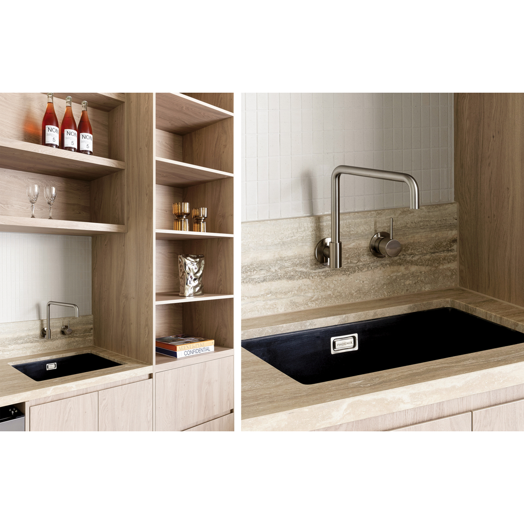 5000 Series Large Single Bowl Phoenix Sink - Matte Black