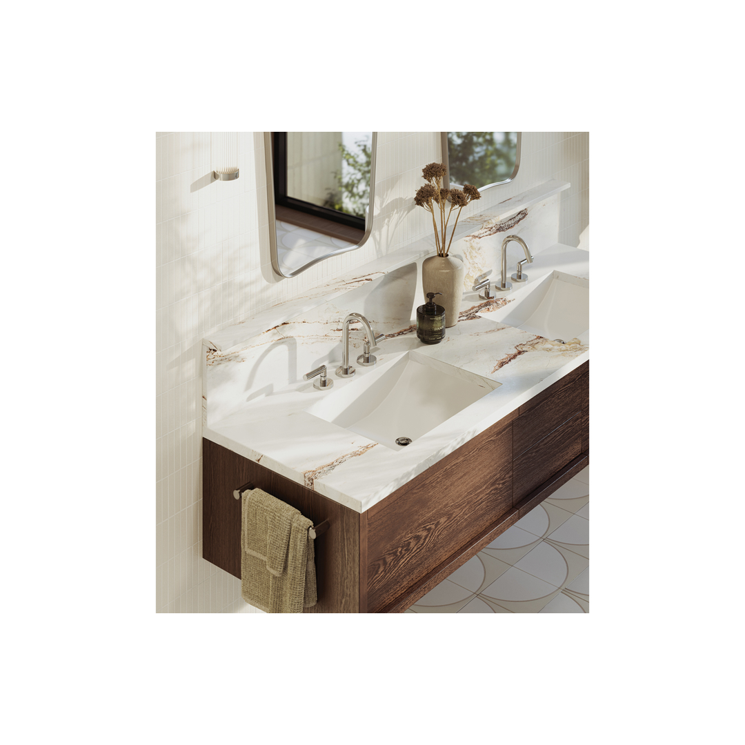 Vivid Slimline Plus Lever Phoenix Basin Set - Brushed Gold