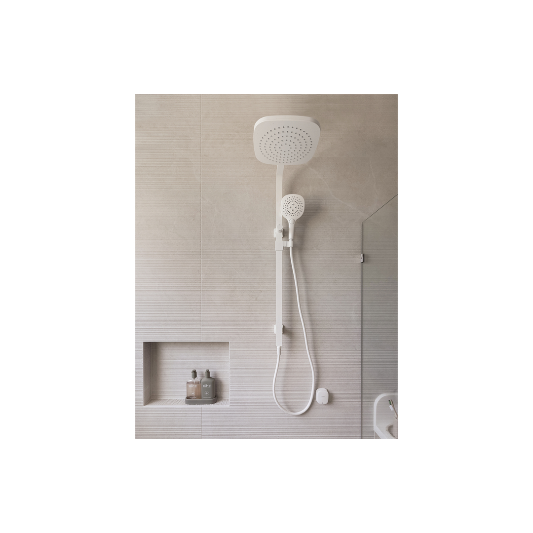 Nuage Twin Shower - Matte White