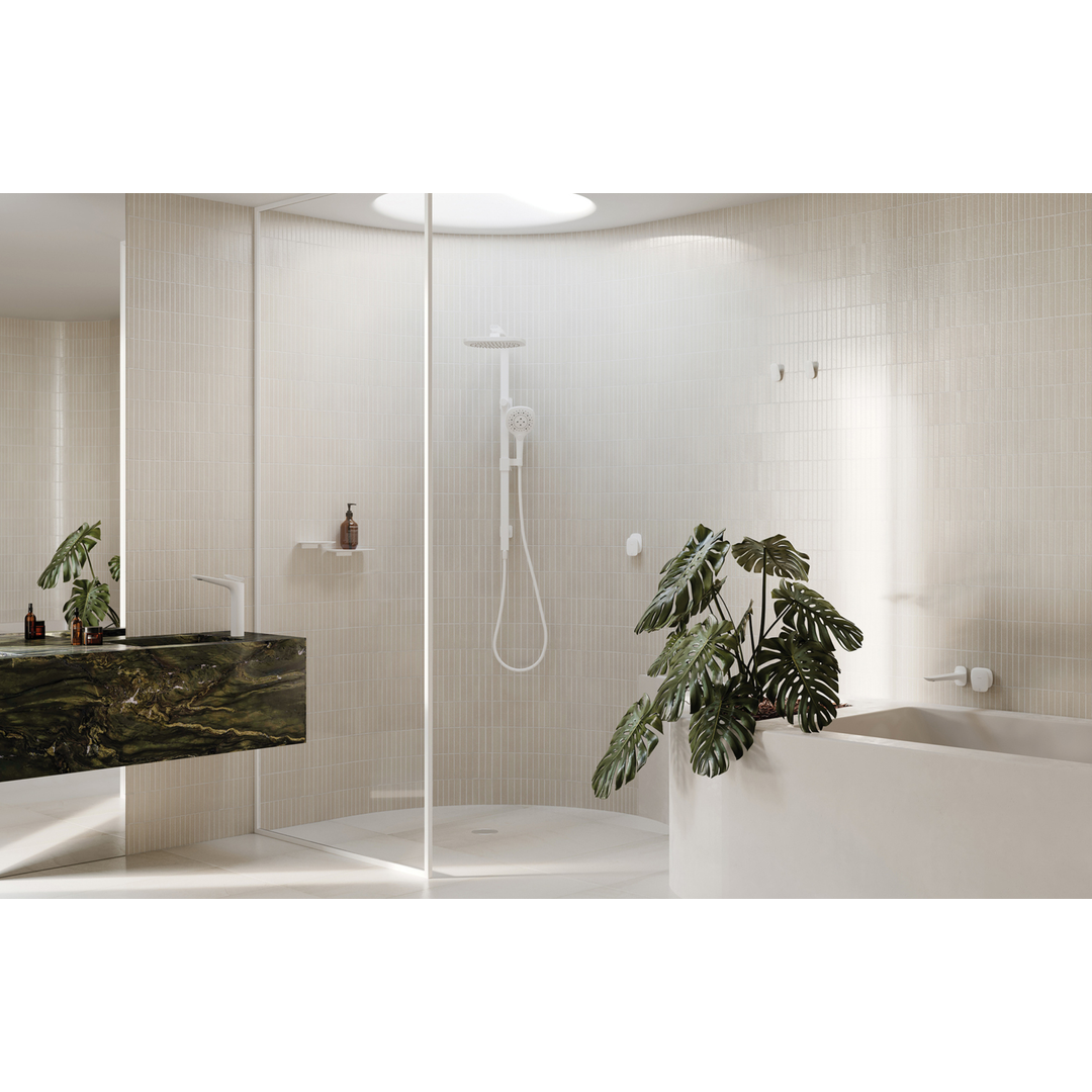 Nuage Twin Shower - Matte White