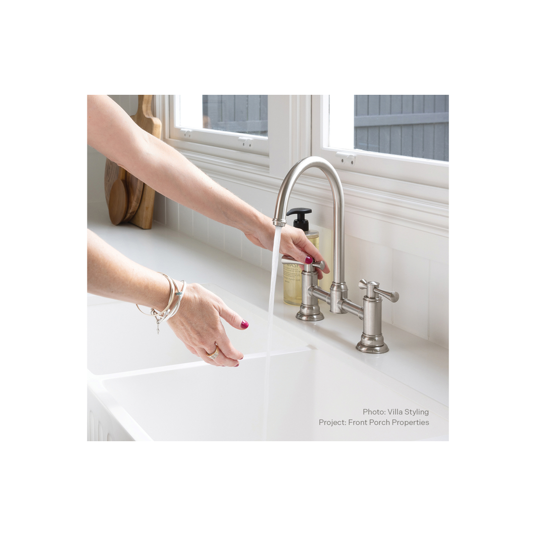 Cromford Exposed Phoenix Sink Set - Brushed Nickel