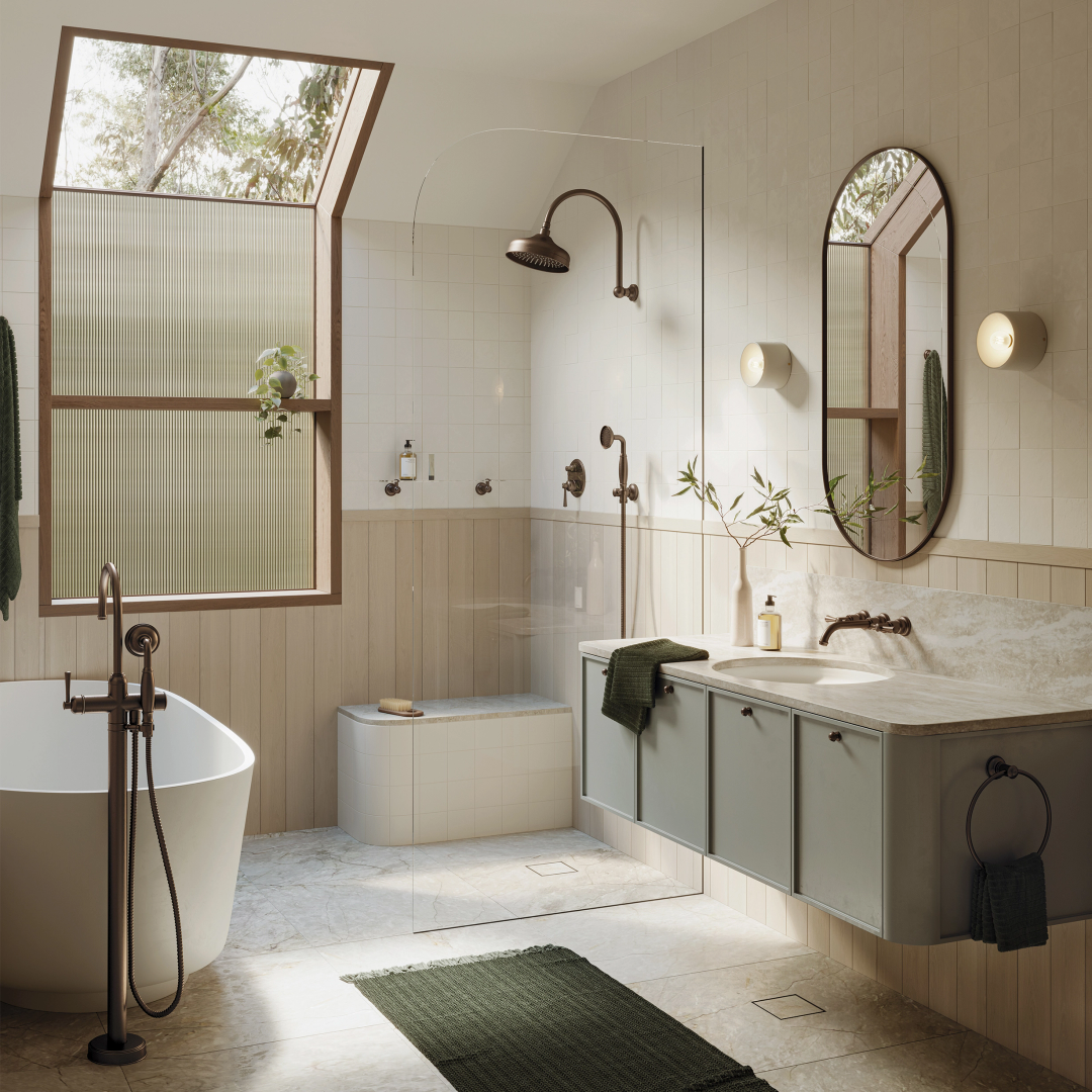 Phoenix Cromford Exposed Sink Set - Brushed Bronze