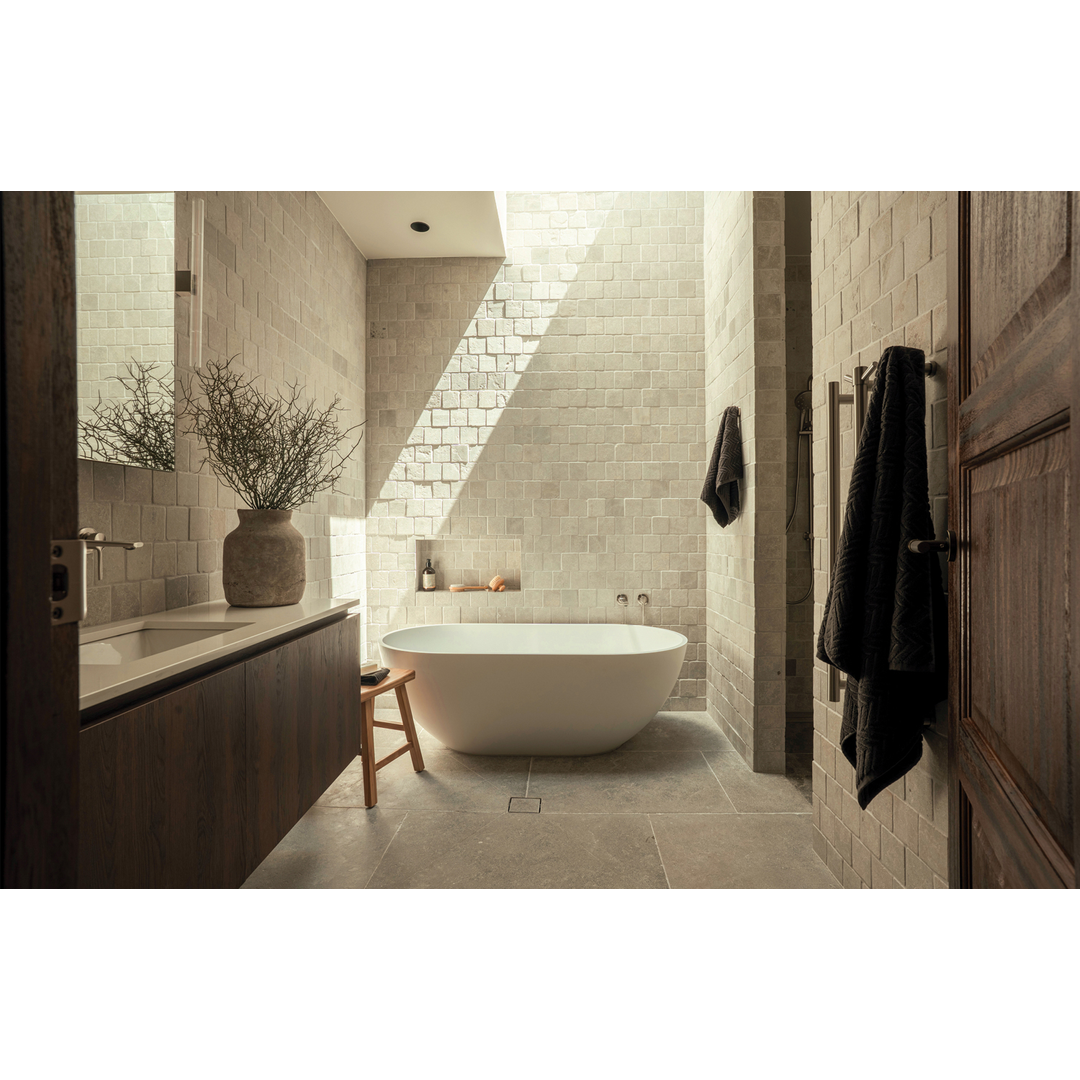 Vask Switchmix Wall Basin / Bath Phoenix Mixer Set 200Mm  - Brushed Nickel