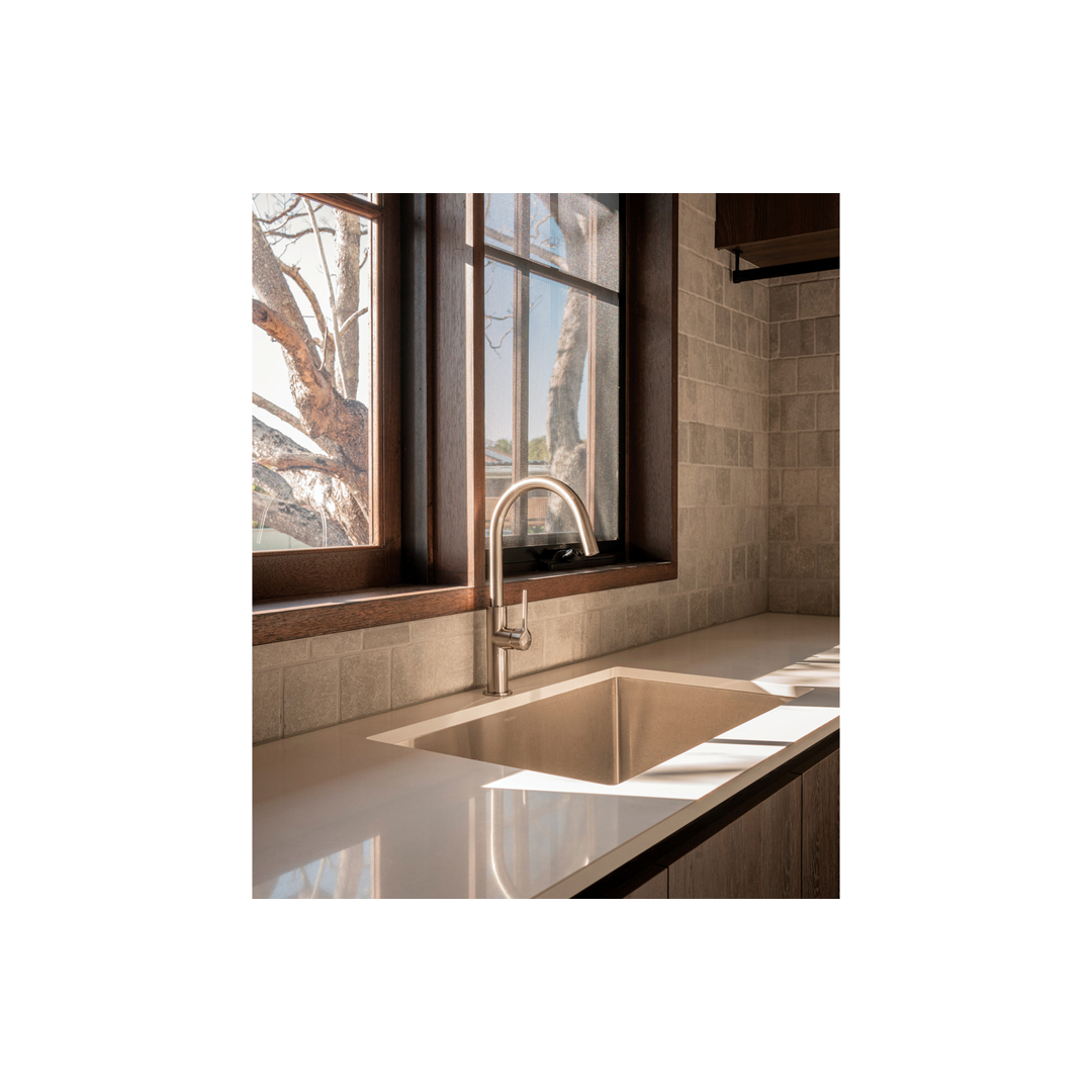 Vask Sink Phoenix Mixer 190Mm - Brushed Nickel
