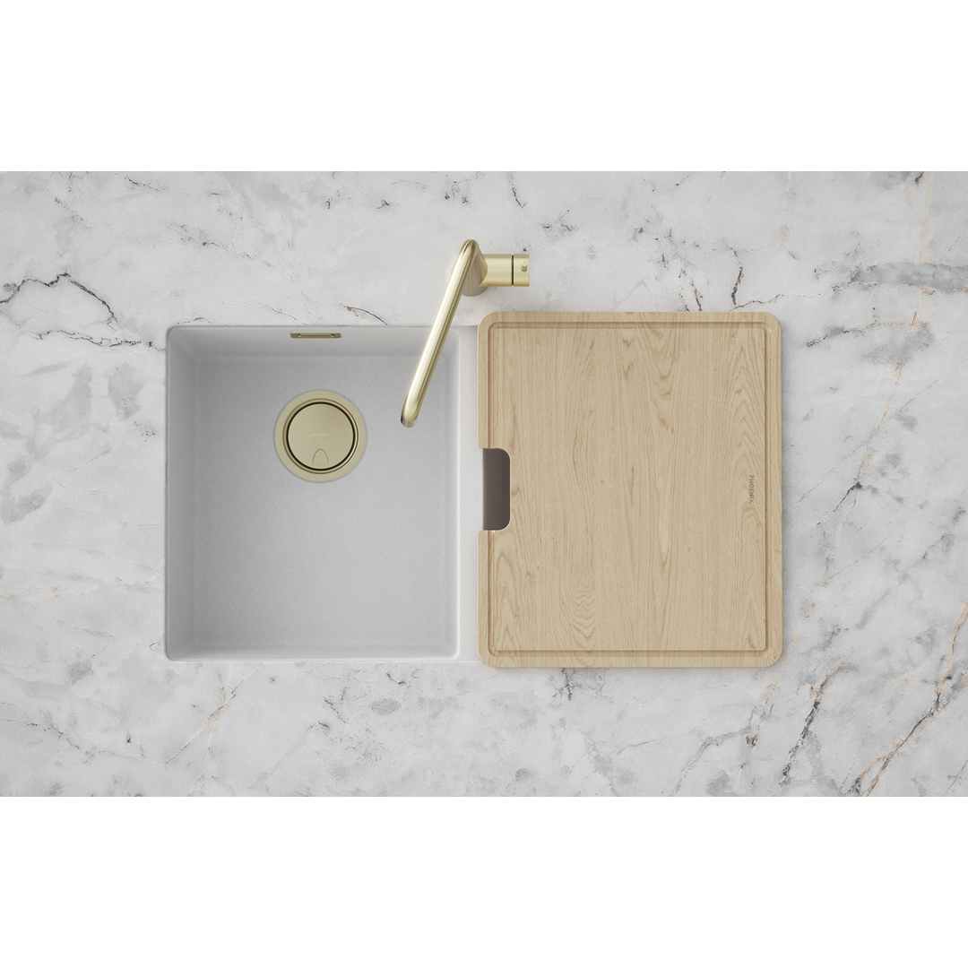 Double Bowl Phoenix 5000 Series Under/Over Sink - Matte White
