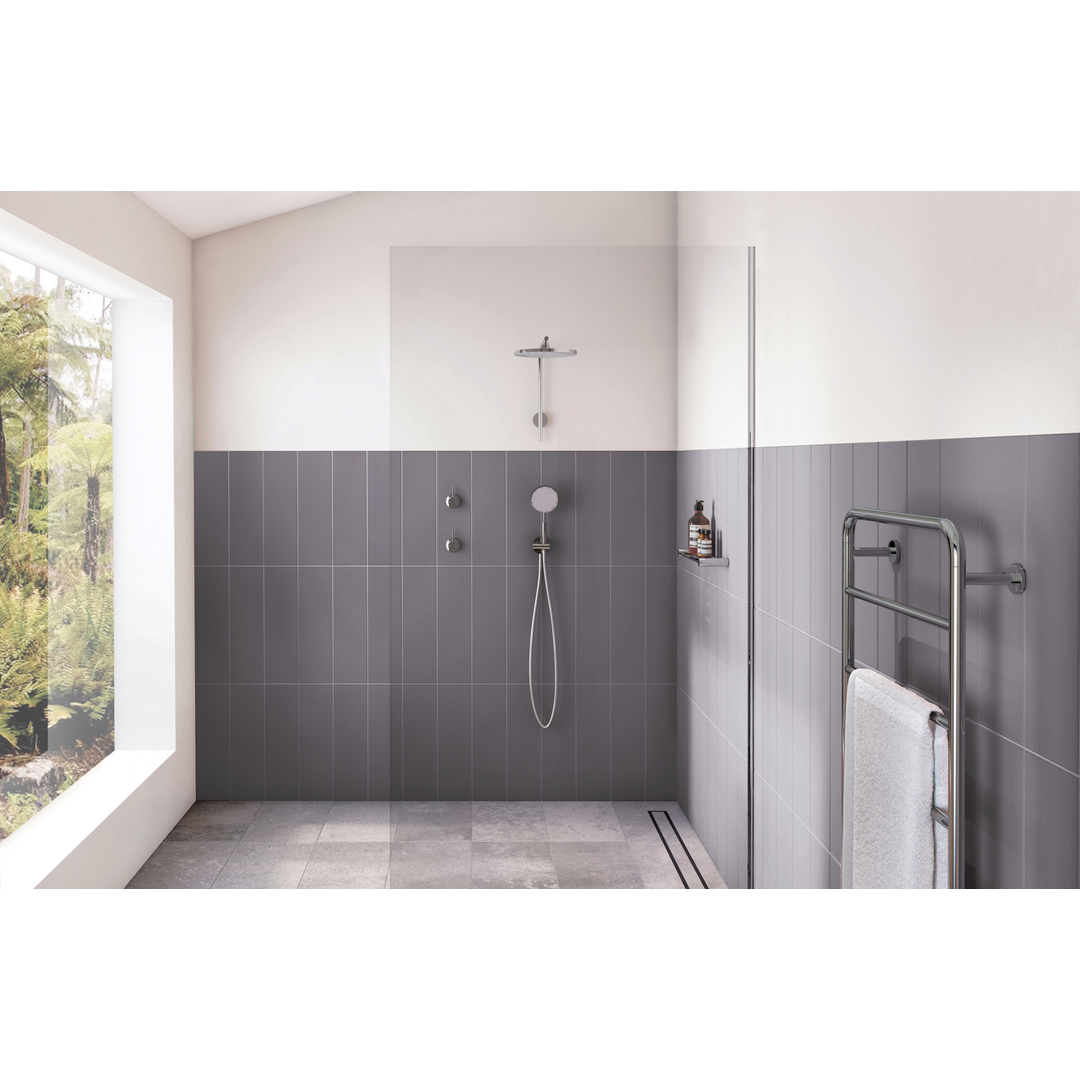 Vivid Slimline Phoenix Towel Ladder 800 X 500Mm - Chrome