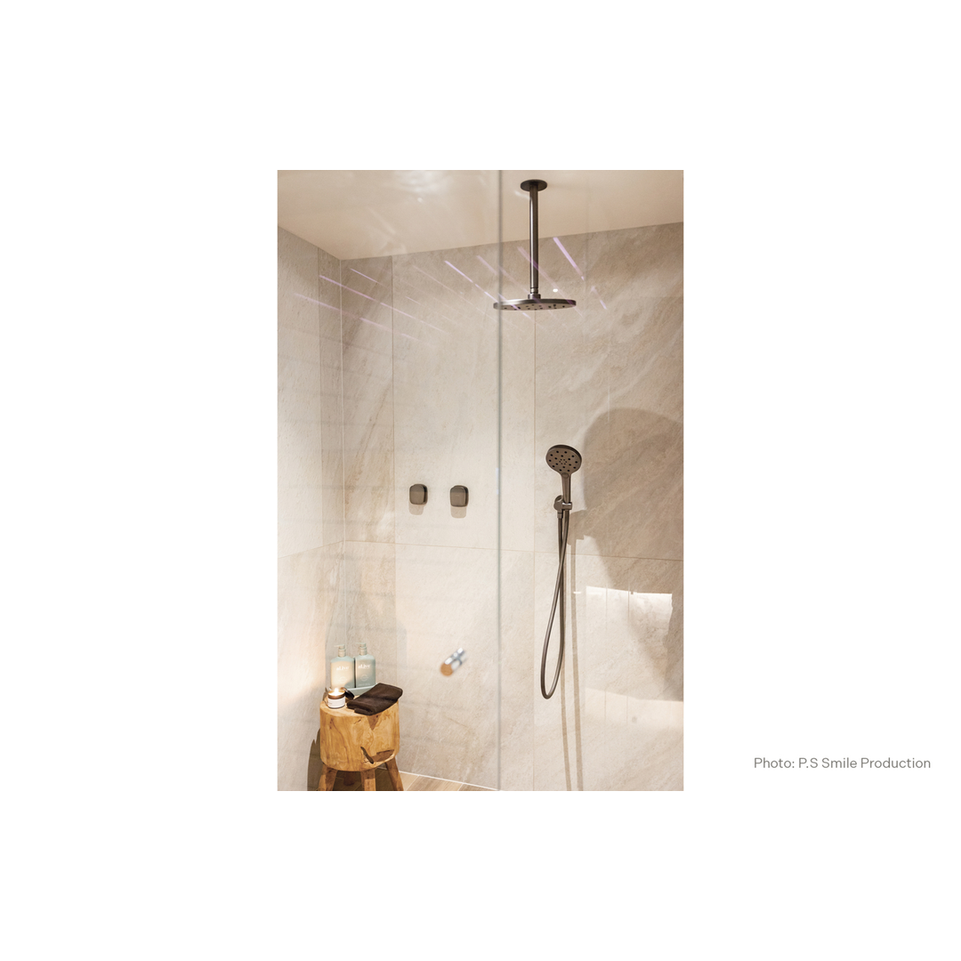 Nauge Nauge Shower/Wall Phoenix Mixer - Brushed Carbon