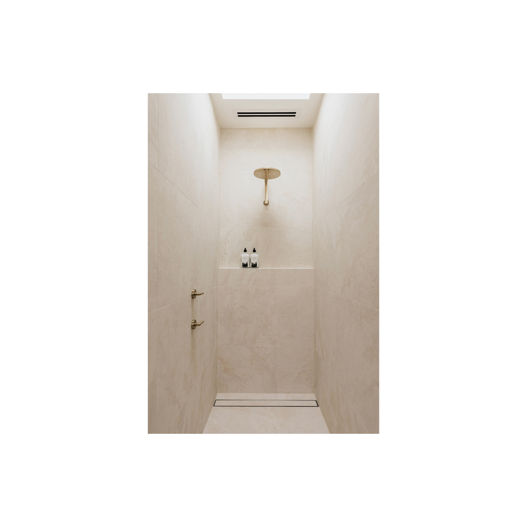 Vivid Slimline Plus Lever Wall Top Assemblies - Brushed Gold