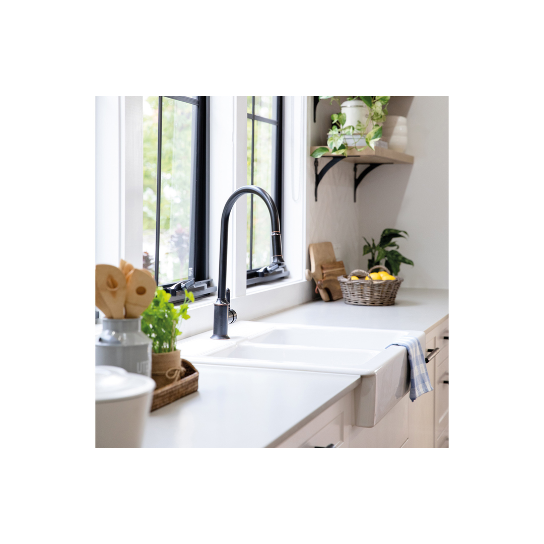 Nostalgia Pull Out Sink Phoenix Mixer - Antique Black