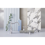 Nostalgia Basin Phoenix Mixer 160mm Shepherds Crook - Chrome