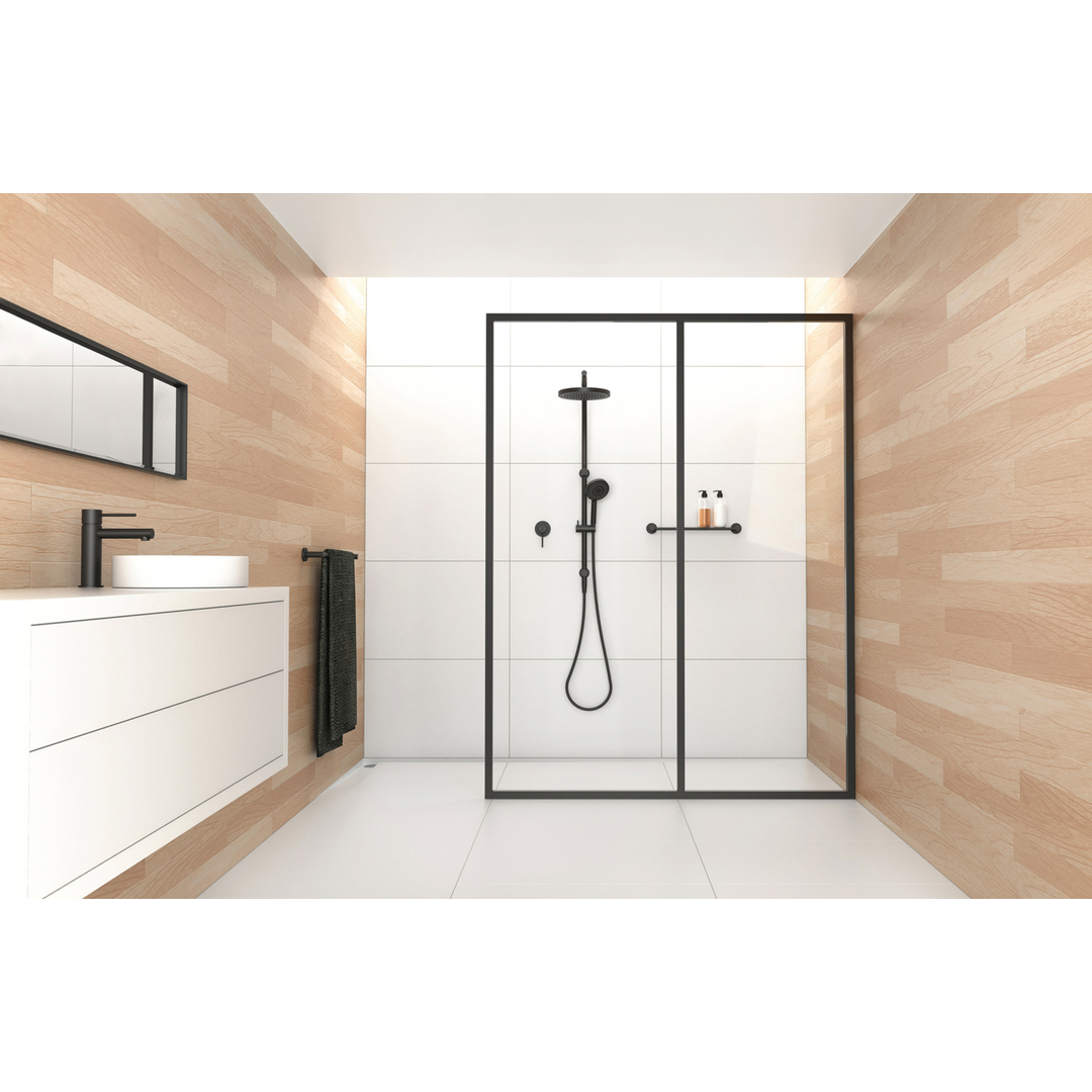 Vivid Slimline Switchmix Wall/Shower Phoenix Mixer - Matte Black