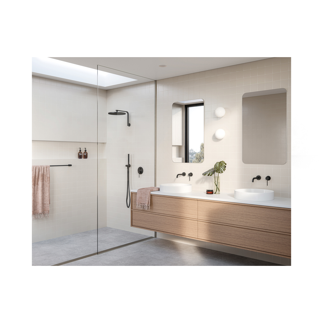 Vivid Slimline Switchmix Shower / Wall Phoenix Mixer 60Mm Backplate - Matte Black