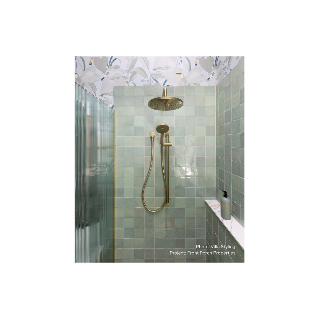 Vivid Slimline Rail Phoenix Shower - Brushed Nickel