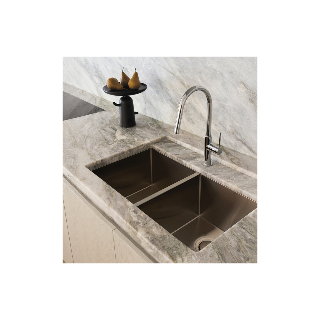 Vivid Slimline Pull Out Sink Phoenix Mixer - Chrome