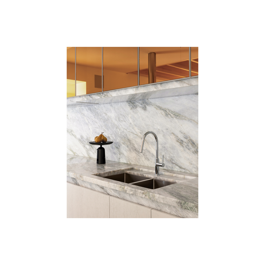 Vivid Slimline Pull Out Sink Phoenix Mixer - Chrome