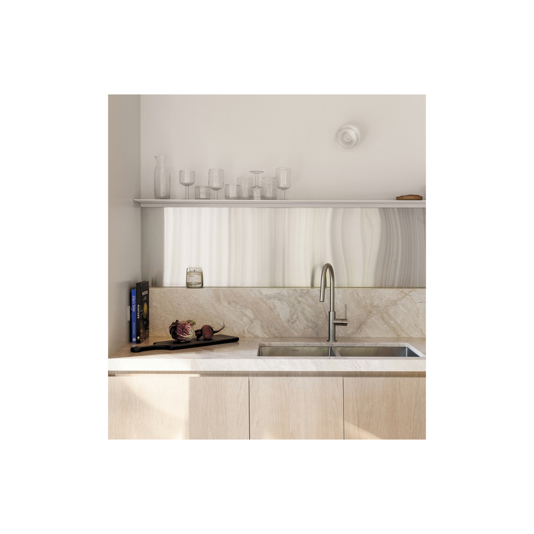 Vivid Slimline Pull Out Sink Phoenix Mixer - Brushed Nickel