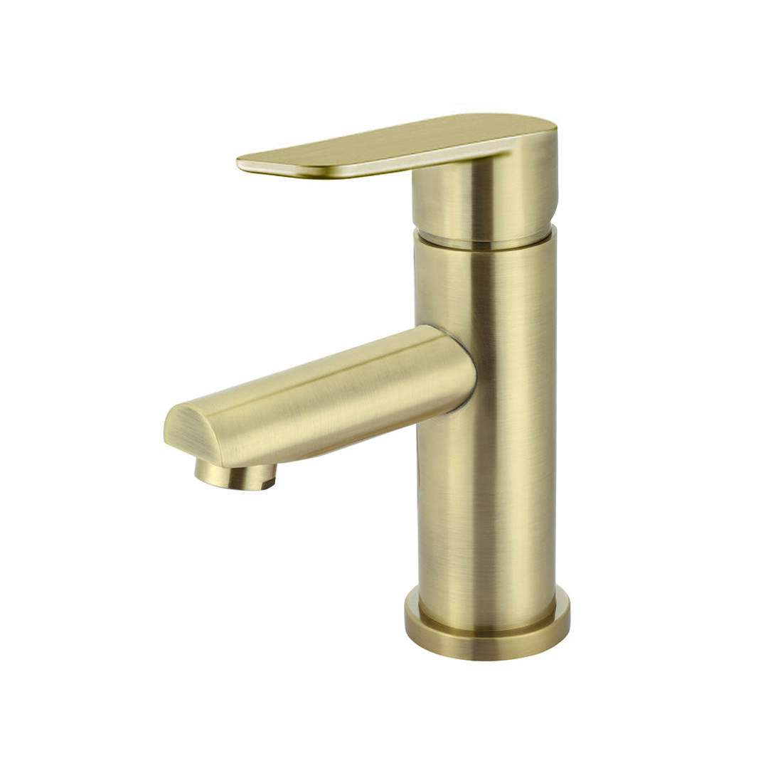 Meir Round Paddle Basin Mixer - Tiger Bronze