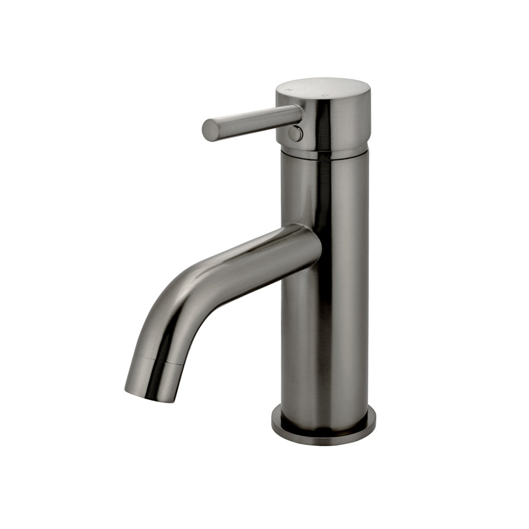 Meir Round Basin Mixer Curved - Shadow