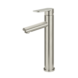 Meir Round Paddle Tall Basin Mixer - Brushed Nickel