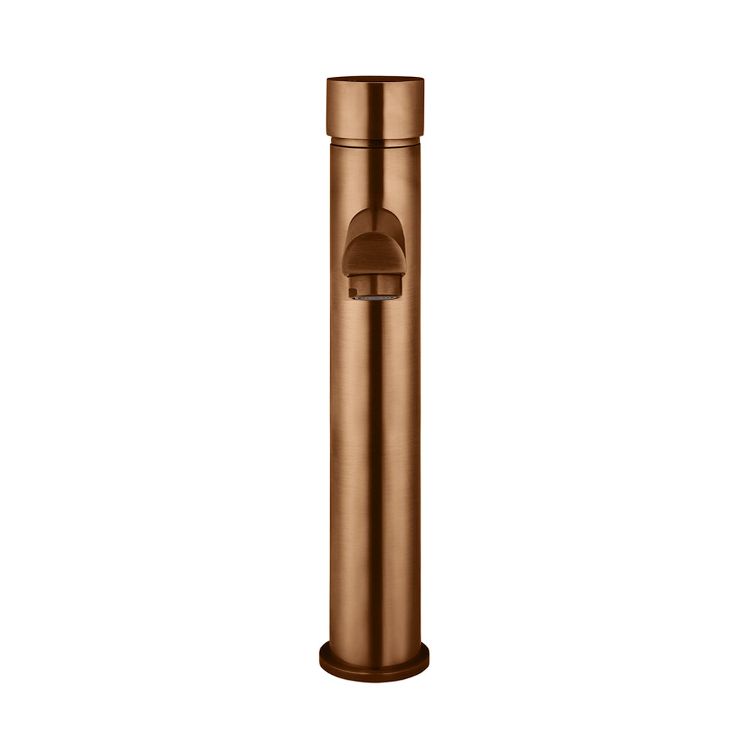 Meir Round Pinless Tall Basin Mixer - Lustre Bronze