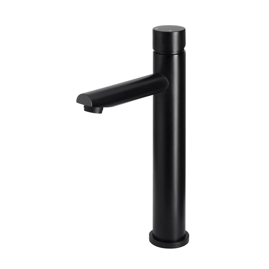 Meir Round Pinless Tall Basin Mixer - Matte Black