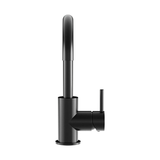 Meir Round Gooseneck Basin Mixer With Cold Start - Matte Black
