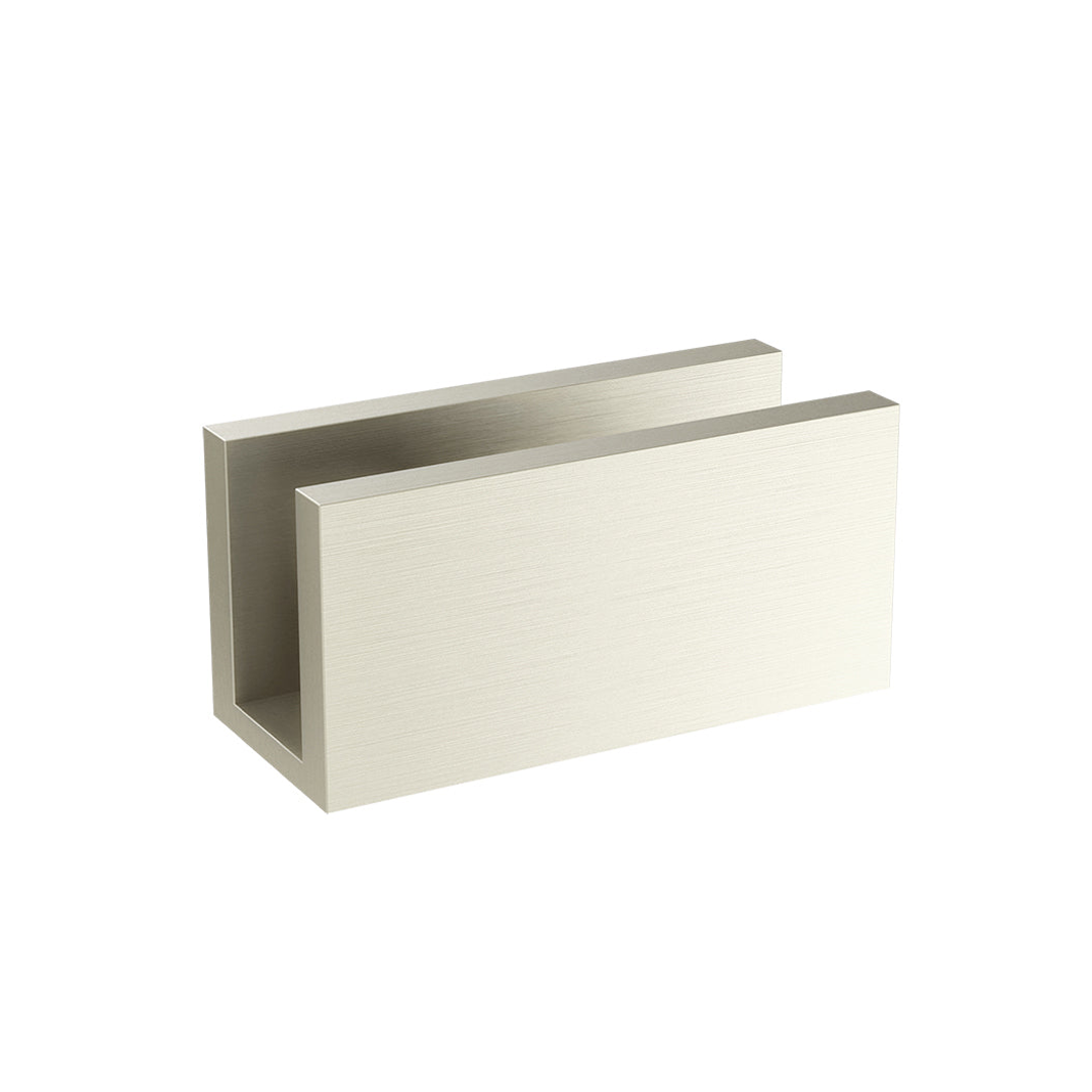 Meir Glass Fixing U Bracket - Brushed Nickel