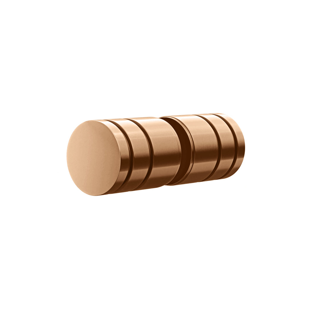 Meir Shower Door Round Handle - Lustre Bronze