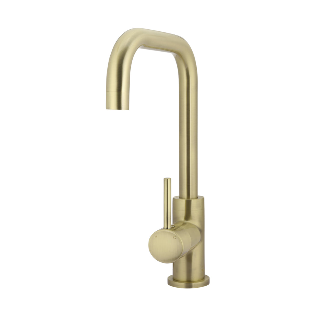 Meir Round Kitchen Mixer Tap - Tiger Bronze