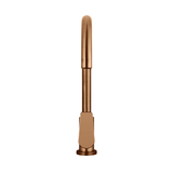 Meir Round Paddle Gooseneck Kitchen Mixer Tap - Lustre Bronze