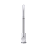 Meir Round Pinless Gooseneck Kitchen Mixer Tap - Polished Chrome