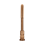 Meir Round Pinless Gooseneck Kitchen Mixer Tap - Lustre Bronze
