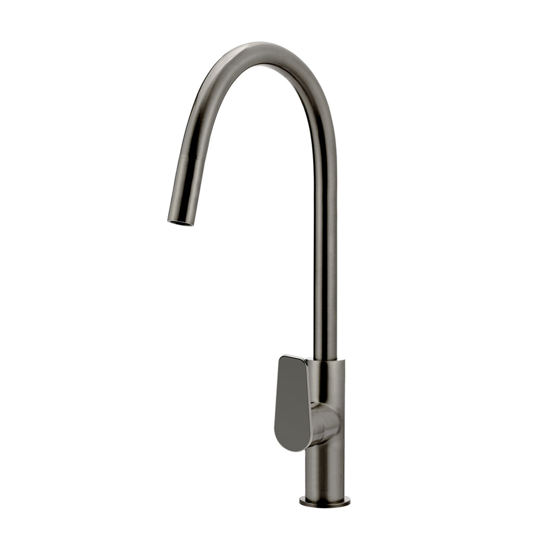 Meir Round Paddle Piccola Pull Out Kitchen Mixer Tap - Shadow Mk17Pd-Pvdgm