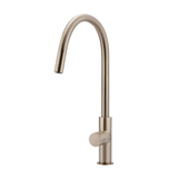 Meir Round Pinless Piccola Pull Out Kitchen Mixer Tap - Champagne