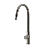 Meir Round Pinless Piccola Pull Out Kitchen Mixer Tap - Shadow