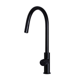 Meir Round Pinless Piccola Pull Out Kitchen Mixer Tap - Matte Black