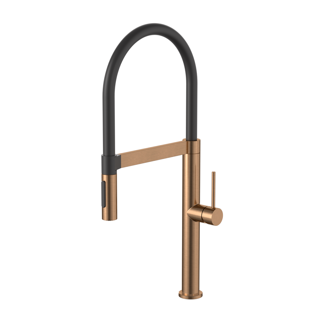 Meir Pull Down Kitchen Mixer With Magnetic Dock - Lustre Bronze Mk19-Pvdbz