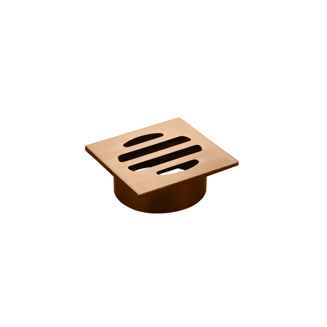 Meir Square Floor Grate Shower Drain 50Mm Outlet - Lustre Bronze