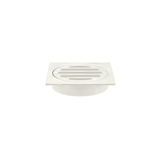 Meir Square Floor Grate Shower Drain 80Mm Outlet - Brushed Nickel