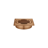 Meir Square Floor Grate Shower Drain 80Mm Outlet - Lustre Bronze
