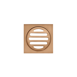 Meir Square Floor Grate Shower Drain 80Mm Outlet - Lustre Bronze