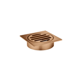 Meir Square Floor Grate Shower Drain 80Mm Outlet - Lustre Bronze