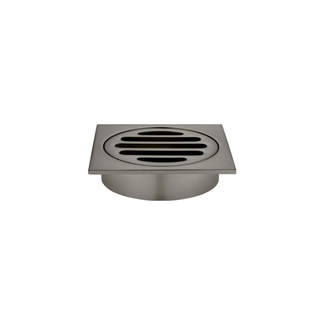 Meir Square Floor Grate Shower Drain 80Mm Outlet - Shadow