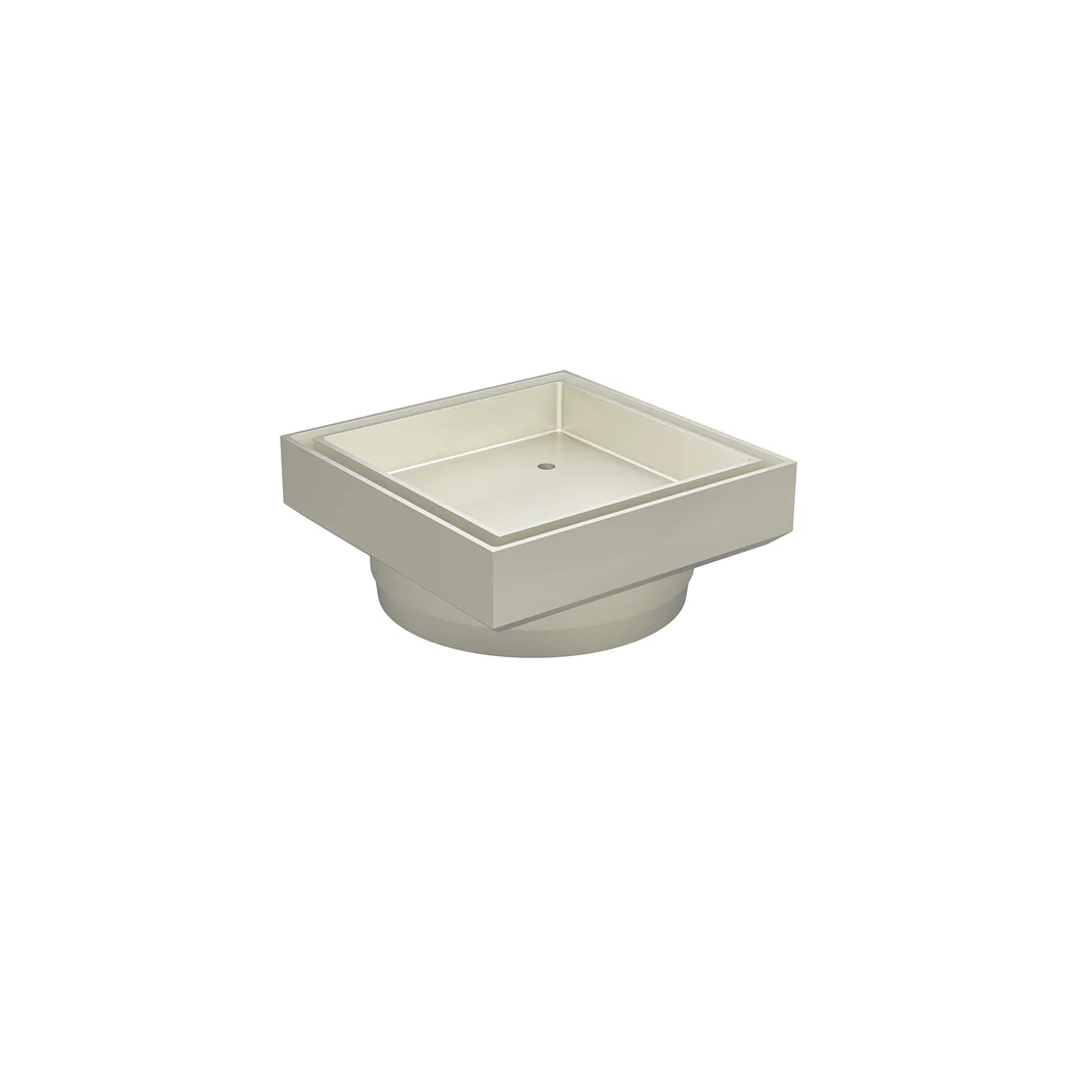 Meir Shower Waste With Tile Insert - Brushed Nickel