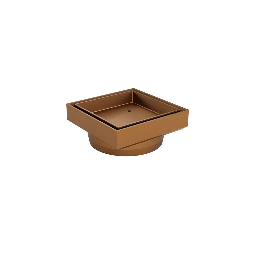 Meir Shower Waste With Tile Insert - Lustre Bronze