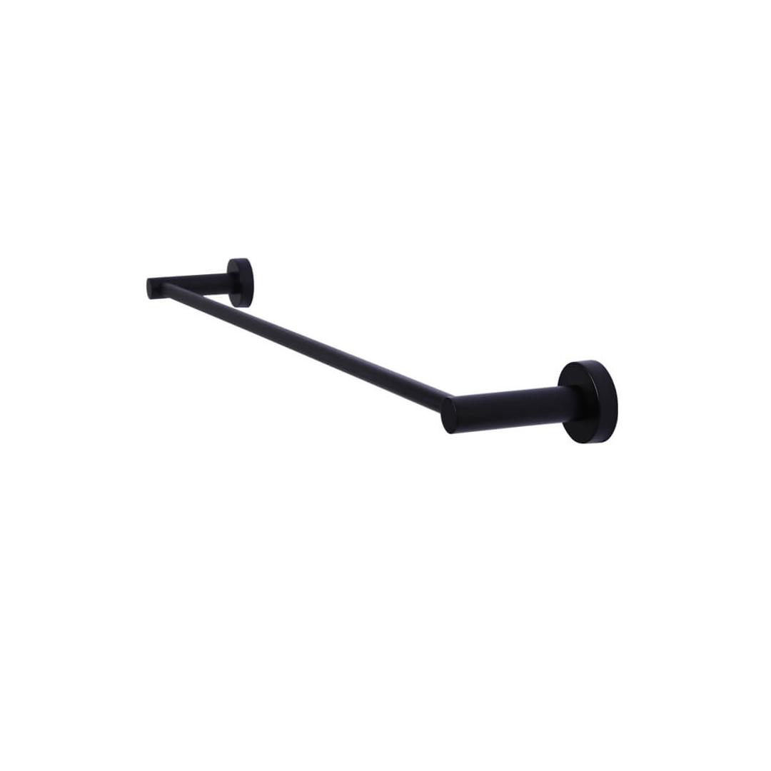 Meir Round Single Towel Rail 600Mm - Matte Black