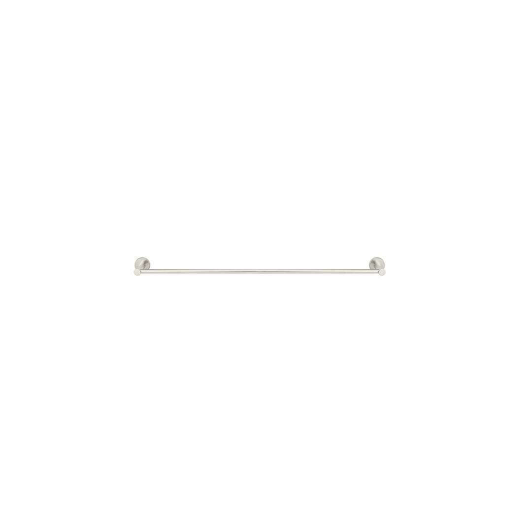 Meir Round Single Towel Rail 600Mm - Brushed Nickel