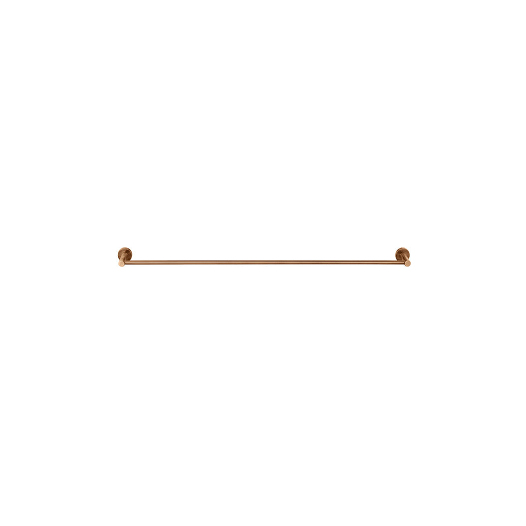 Meir Round Single Towel Rail 600Mm - Lustre Bronze